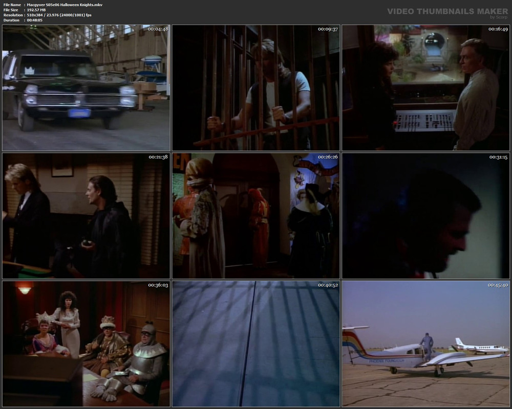 Macgyver S05e06 Halloween Knights.mkv