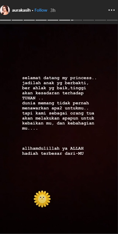 Instagram Story Aura Kasih