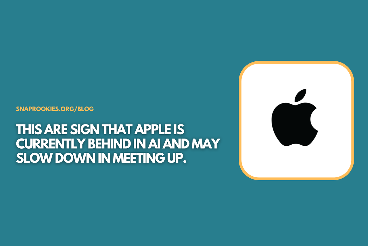 This are sign that Apple is currently behind in AI and may slow down in meeting up.