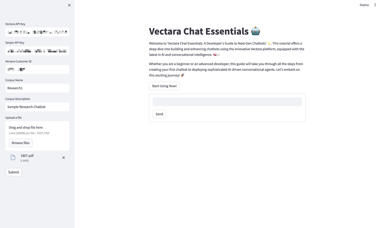 Vectara Chat Essentials: Harness AI for Next-Gen Hackathon Chatbots ...