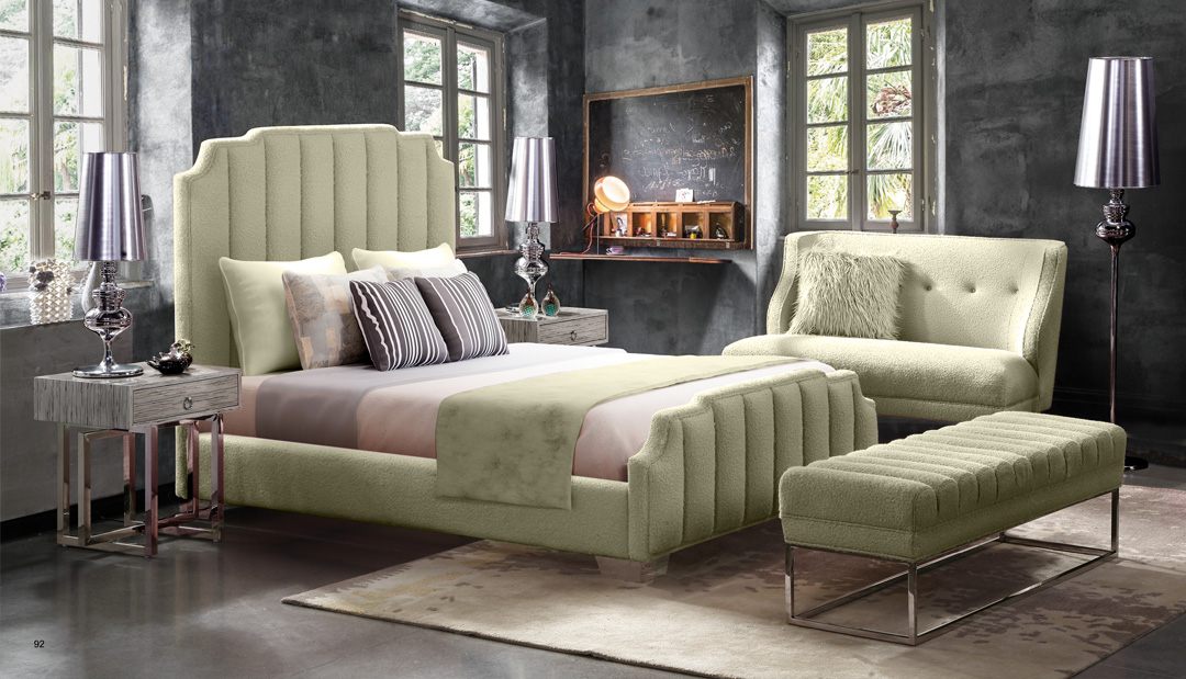 Ordaz Queen Bed with 2 Nightstand