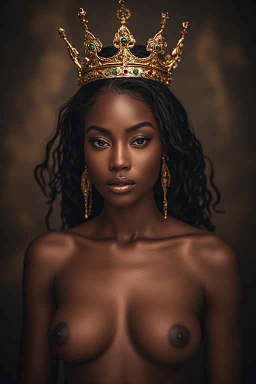Naked-ebony-Queen-crown-soft-f-(8)