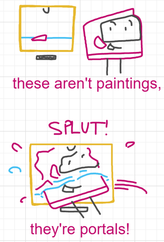 A panel from A Murder On The, episode six of the Board Boards object show by Furretwalk/WalkingFurret.