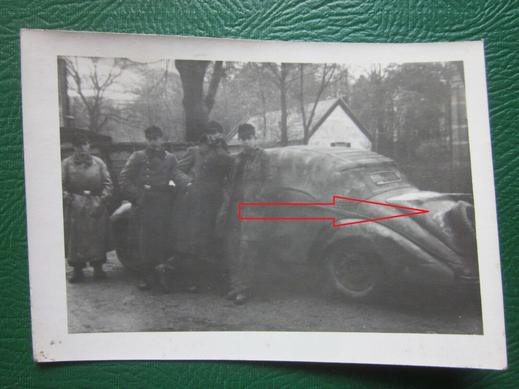 Original Foto Panzer Besatzung Tarnjacke PKW Auto F Mütze Jugend Vogesen Franc