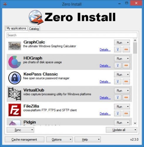 Zero Install 2.22