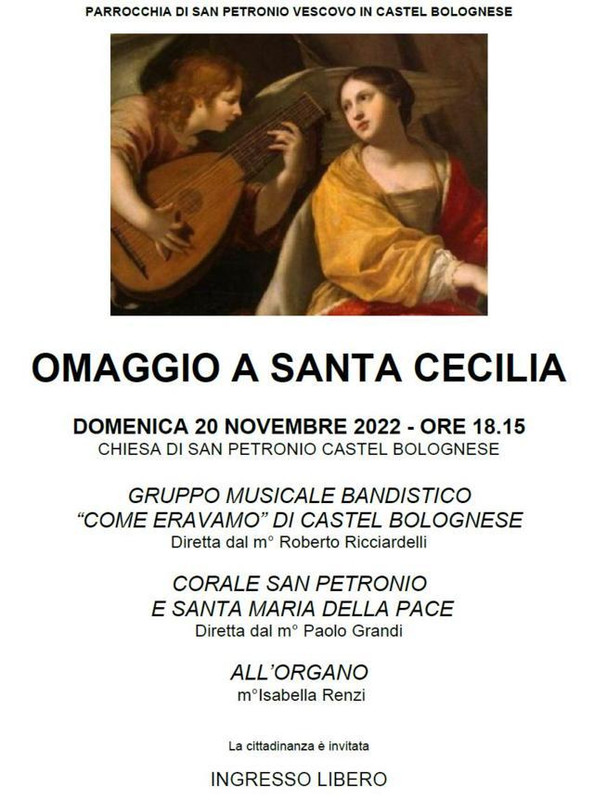 40° fondazione della Corale San Petronio e Santa Maria della Pace: Concerto nella Chiesa di San Petronio Domenica 20 novembre