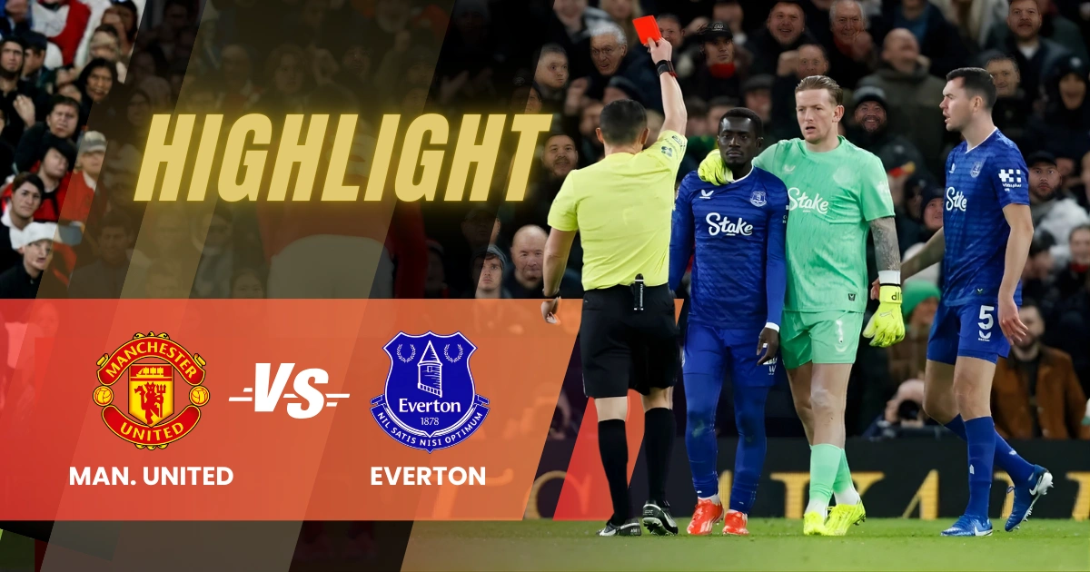 10 Pemain Everton Bungkam MU di Old Trafford