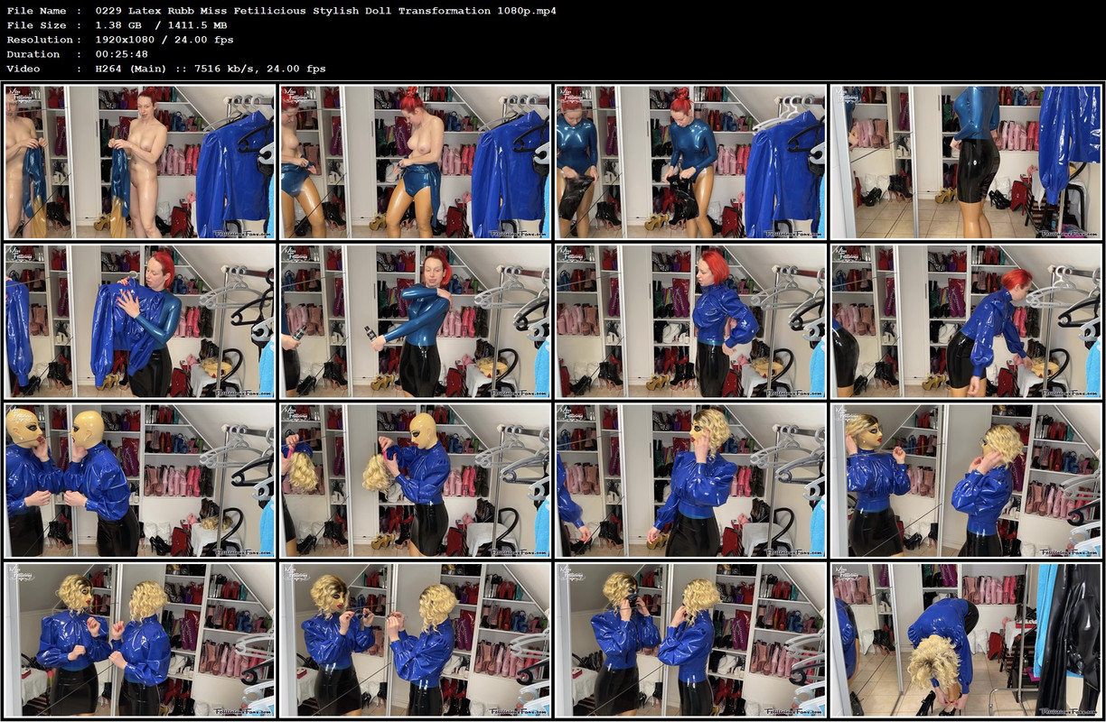 0229 Latex Rubb Miss Fetilicious Stylish Doll Transformation 1080p.mp4