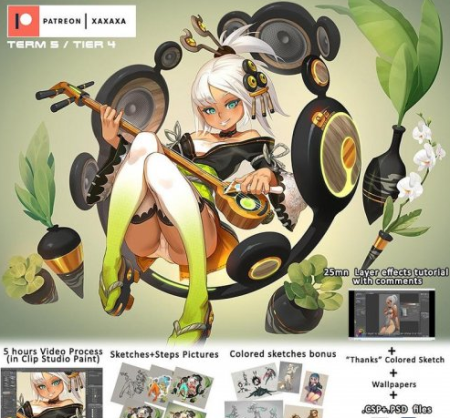 Patreon TERM 05 / TIER 4 : HiFi Girl + Layer Effects tutorials