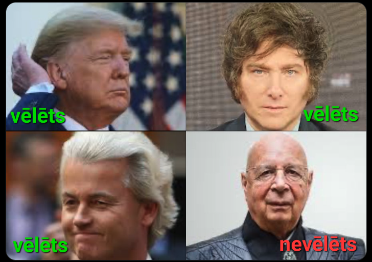 vēlē pēc skaistām acīm, deguna un frizūras