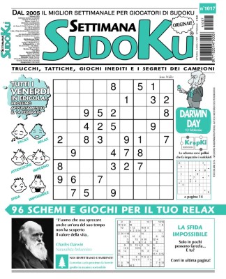 Settimana Sudoku N.1017 - 7 Febbraio 2025
