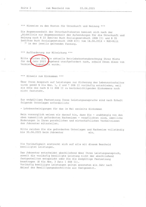 AlgII-Bescheid - 03.06.2025 - evtl falsches Datum Betrbskost - anonym