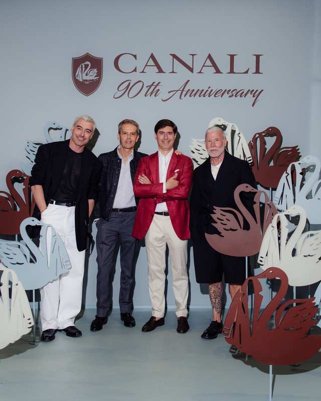 Canali festeggia il 90° anniversario a Milano con Luca Argentero