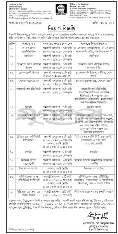 IU-Job-Circular-2025