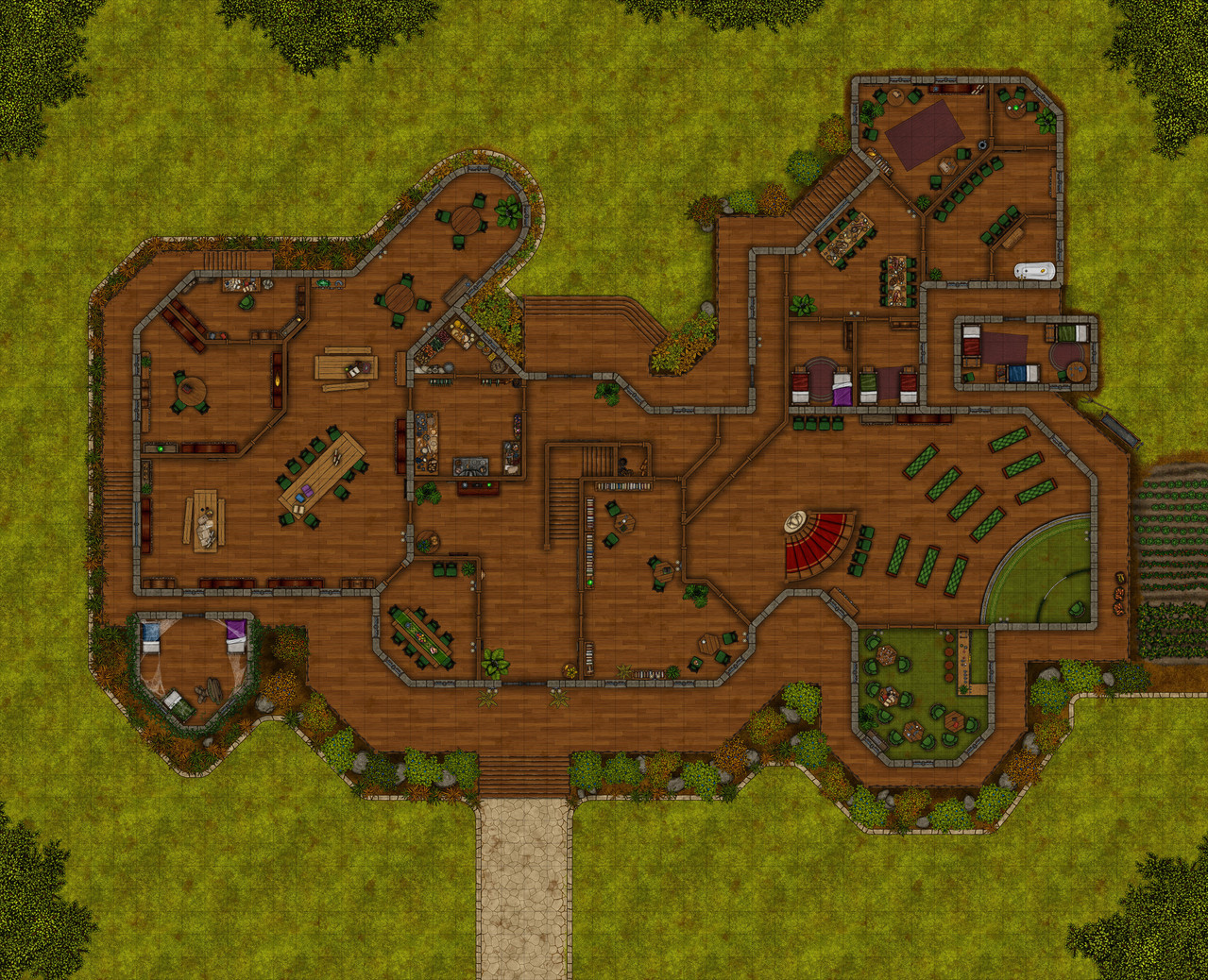 Peacock Manor Lower Grid 53x43