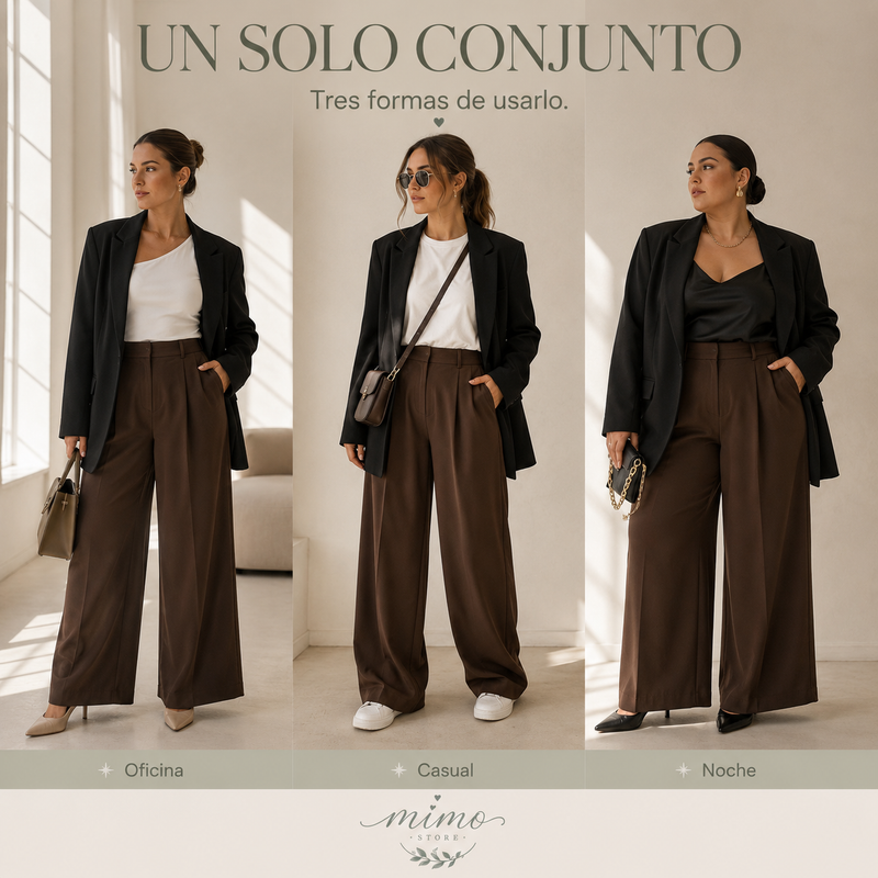 Palazzo wide leg MIMO detalle