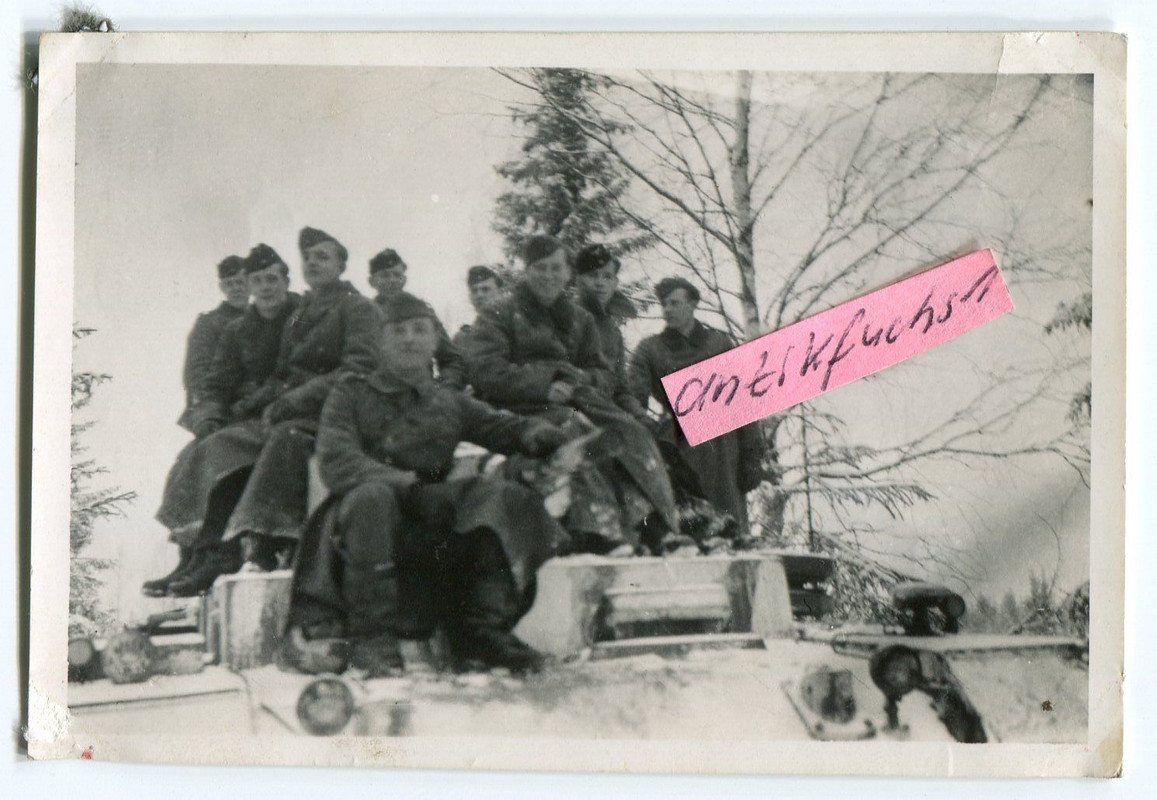 Deut. Panzer in weiß bei Oslo in Norwegen 1943