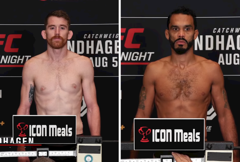 Кантар преди UFC on ESPN: Сандхаген - Фонт