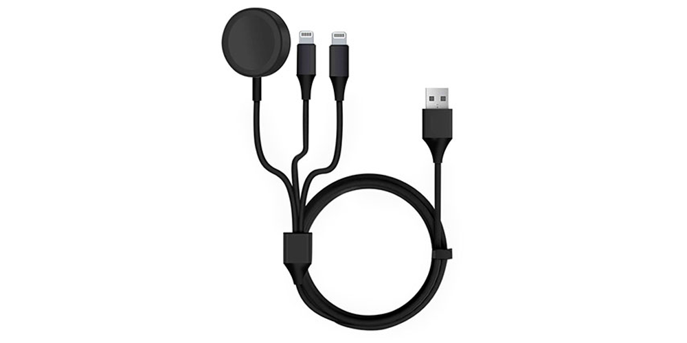 Apple Watch 3-en-1, AirPods et chargeur iPhone (Noir)