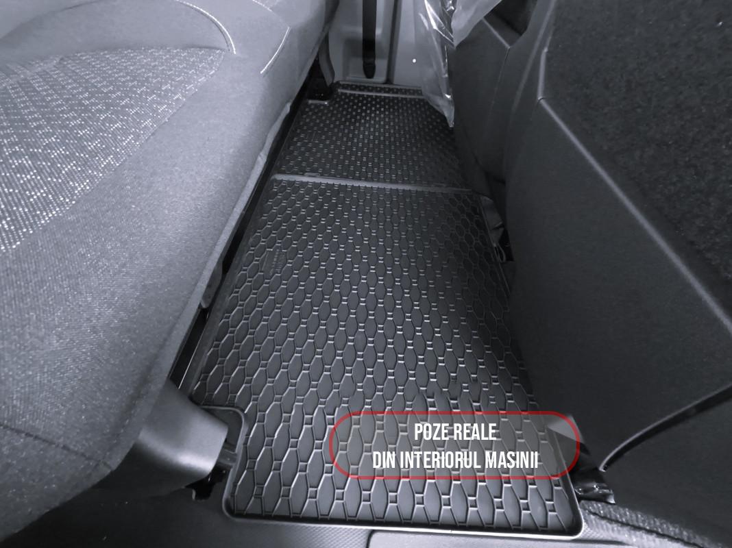 Set 2 covorase Ford Transit Custom Randul 3 2024-prezent, din cauciuc 100%, compatibile cu autoturismul FORD Transit
