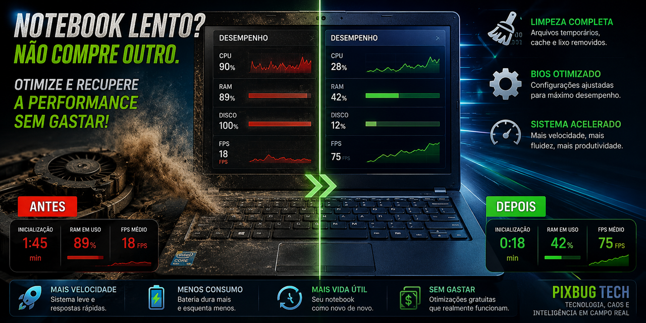Como Acelerar um Notebook Lento sem Gastar com Hardware Novo