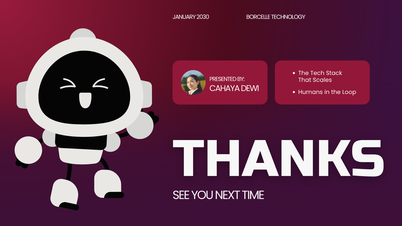 Tech Conference Welcome Slide in Red White Modern Professional Style