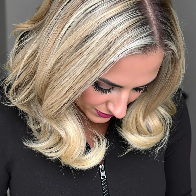 Golden Glamour: The Essence of Elegance - old money blonde short hair