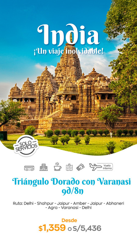 India — Triángulo Dorado con Varanasi
