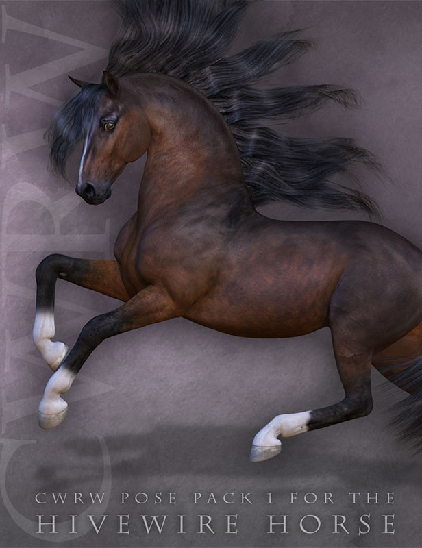 CWRW Pose Pack 1 for the HiveWire Horse