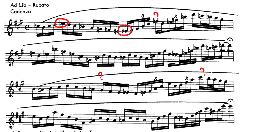 notation - When do accidental signs in multiple-staves ad lib section ...