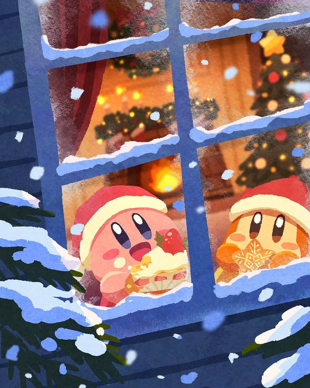 kirby-and-waddle-dee-kirby-drawn-by-micl