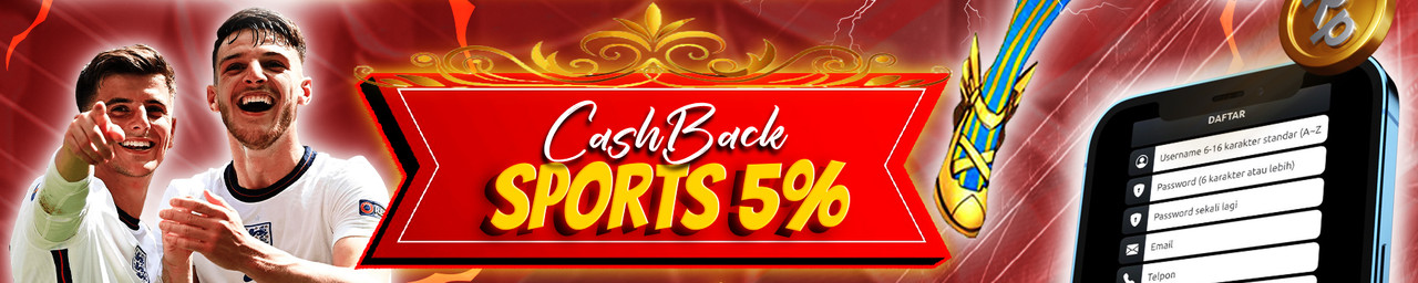 CASHBACK SPORTS 5% - JPTOGEL77