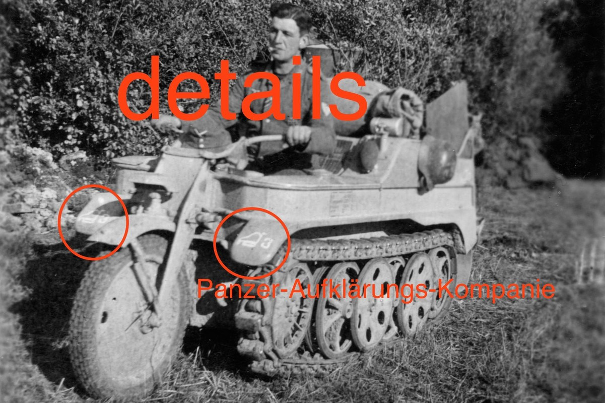 NSU KETTENKRAD einer PANZER-AUFKLÄRUNGS-ABTEILUN