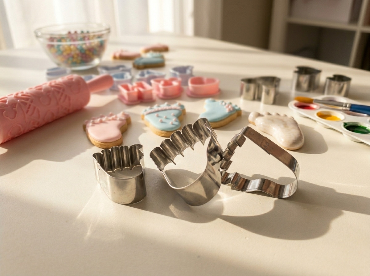Cortador de Pies huellas de bebe en Acero para Decoración de cup