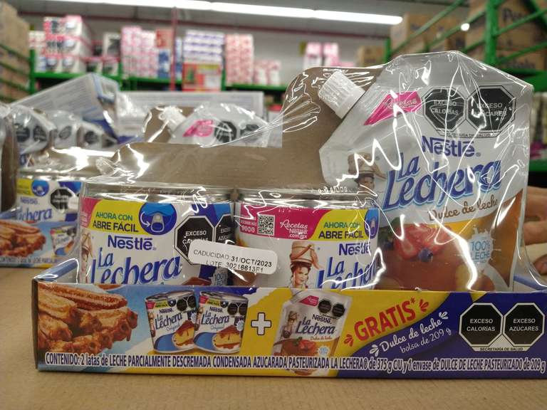 Bodega Aurrerá - 2 latas de lechera 375 g c/u + un envase de dulce de leche 209g