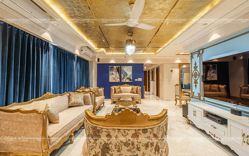 luxury-living-area-with-golden-vibe-sofa-and-ceiling