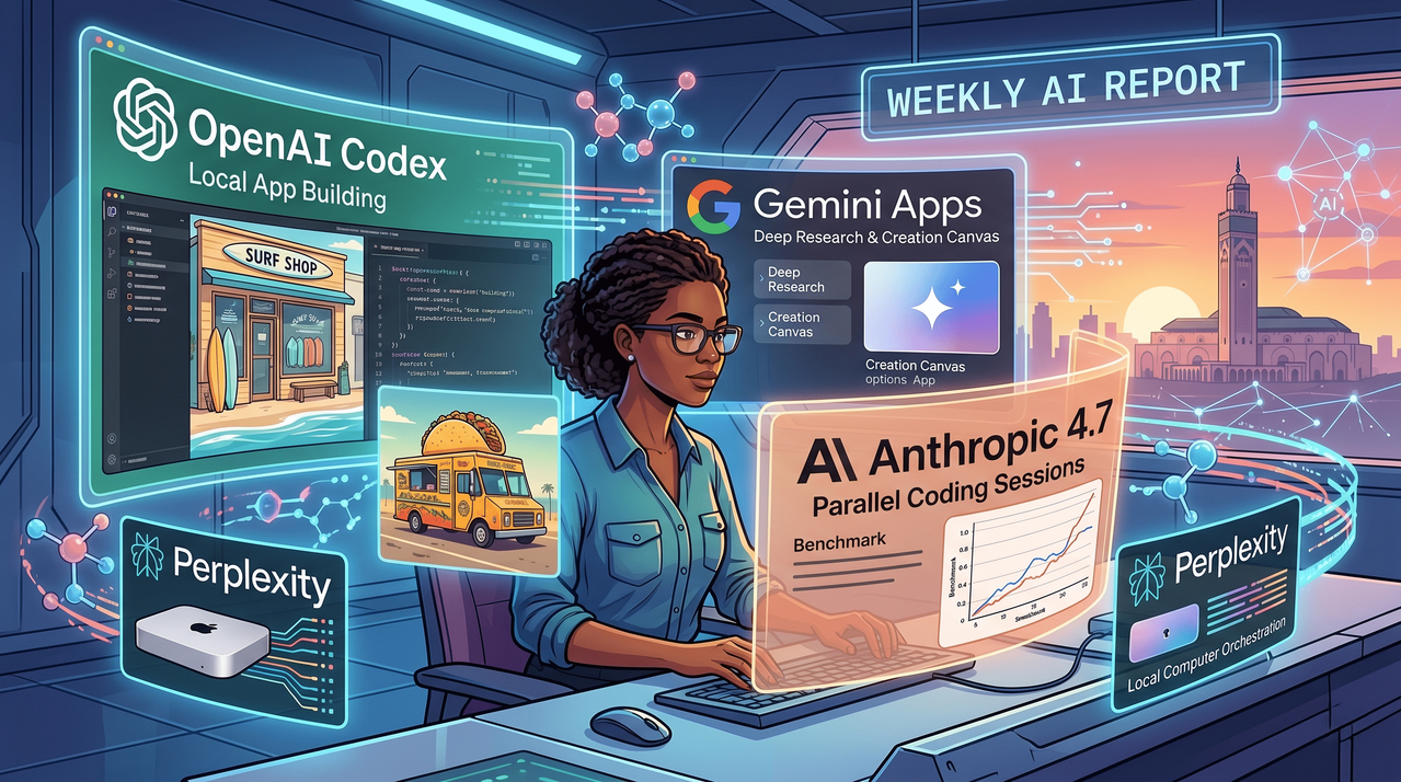 Weekly AI Report: OpenAI Codex, Claude 4.7 & Gemini Apps