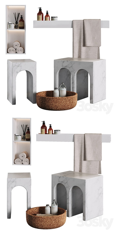Decorative bathroom set Antonio Lupi Design
