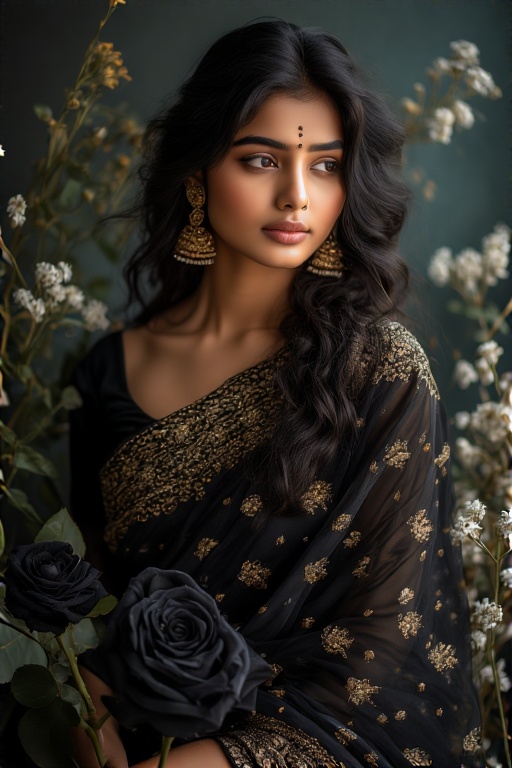 A-young-woman-with-flowing-dar-4