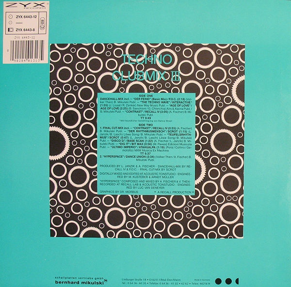 28/10/2023 - Techno Clubmix III (Vinyl, 12", Partially Mixed)(ZYX Records – ZYX 6443-12)  1990 Varios-Techno-Club-Mix-III-2