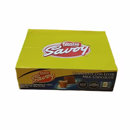 Chocolate De Leche Savoy Caja 12 U. 360 Gr. 