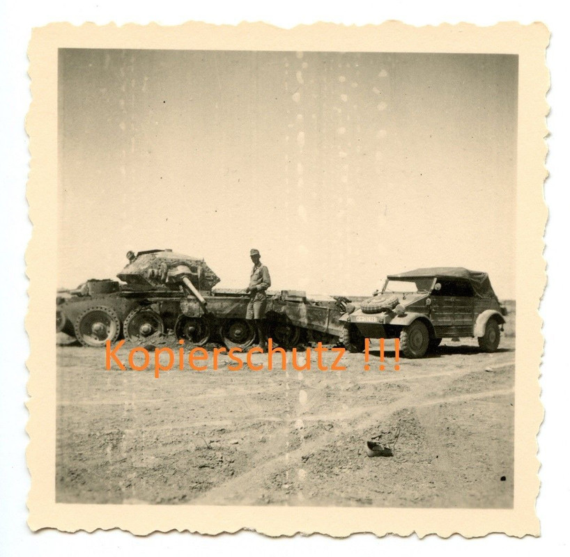 DAK Afrikakorps Tank Panzer Kübelwagen Front Combat