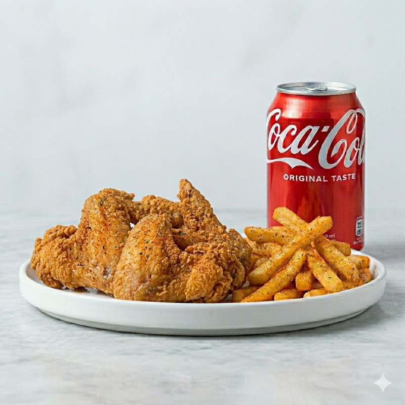 Menú Alitas De Pollo (Ración)
