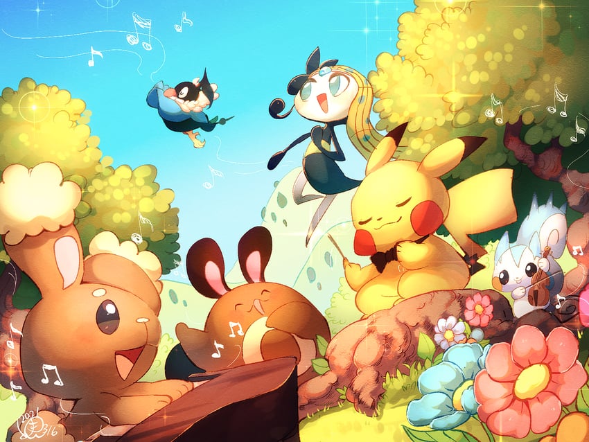 pikachu-pachirisu-buneary-sentret-meloet