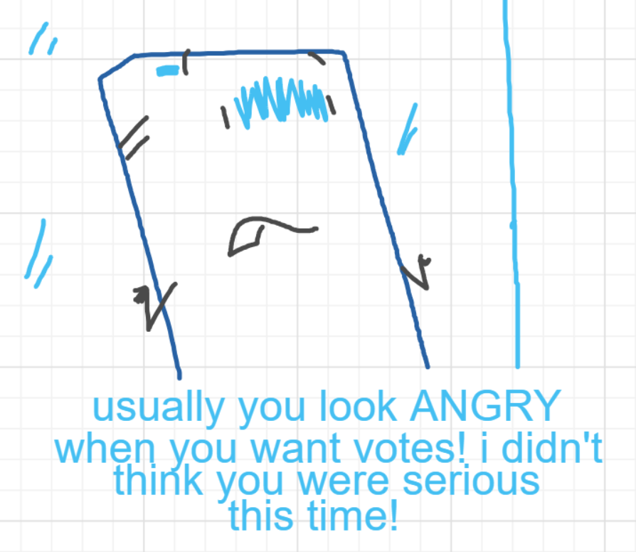 A panel from You're In Danger, Boy, episode seven of the Board Boards object show by Furretwalk/WalkingFurret.