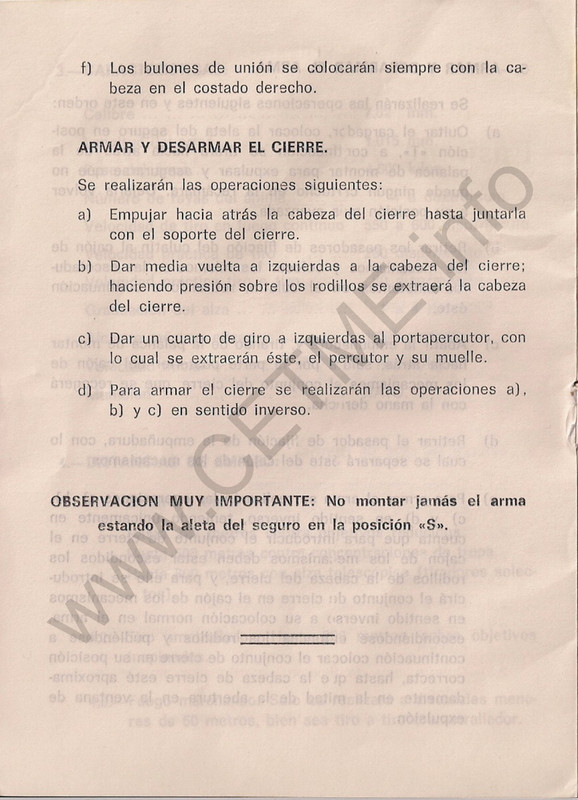 1964 - Regimiento de la Guardia de SE el Jefe del Estado y Generalisimo de los Ejercitos - Fusil de Asalto CETME MODELO C 1964-Rgto-Guardia-SE-Jefe-Edo-y-Generalisimo-FUSA-CETME-C-Marca-De-Aguajpg-Page8