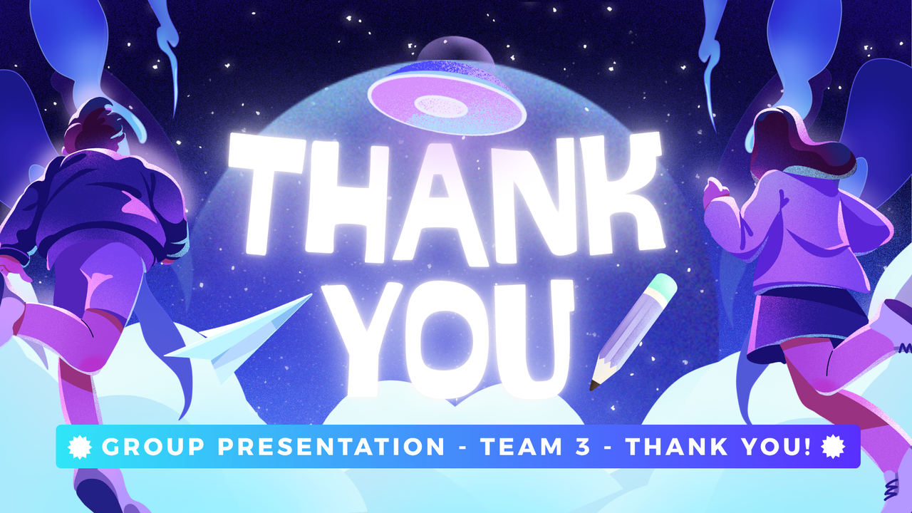 Purple and Blue Illustrative Group Project Presentation