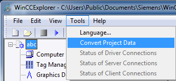 Migration from WinCC 6.2 to WinCC 7.3 migrate WinCC projects  of WinCC from V4 to V7