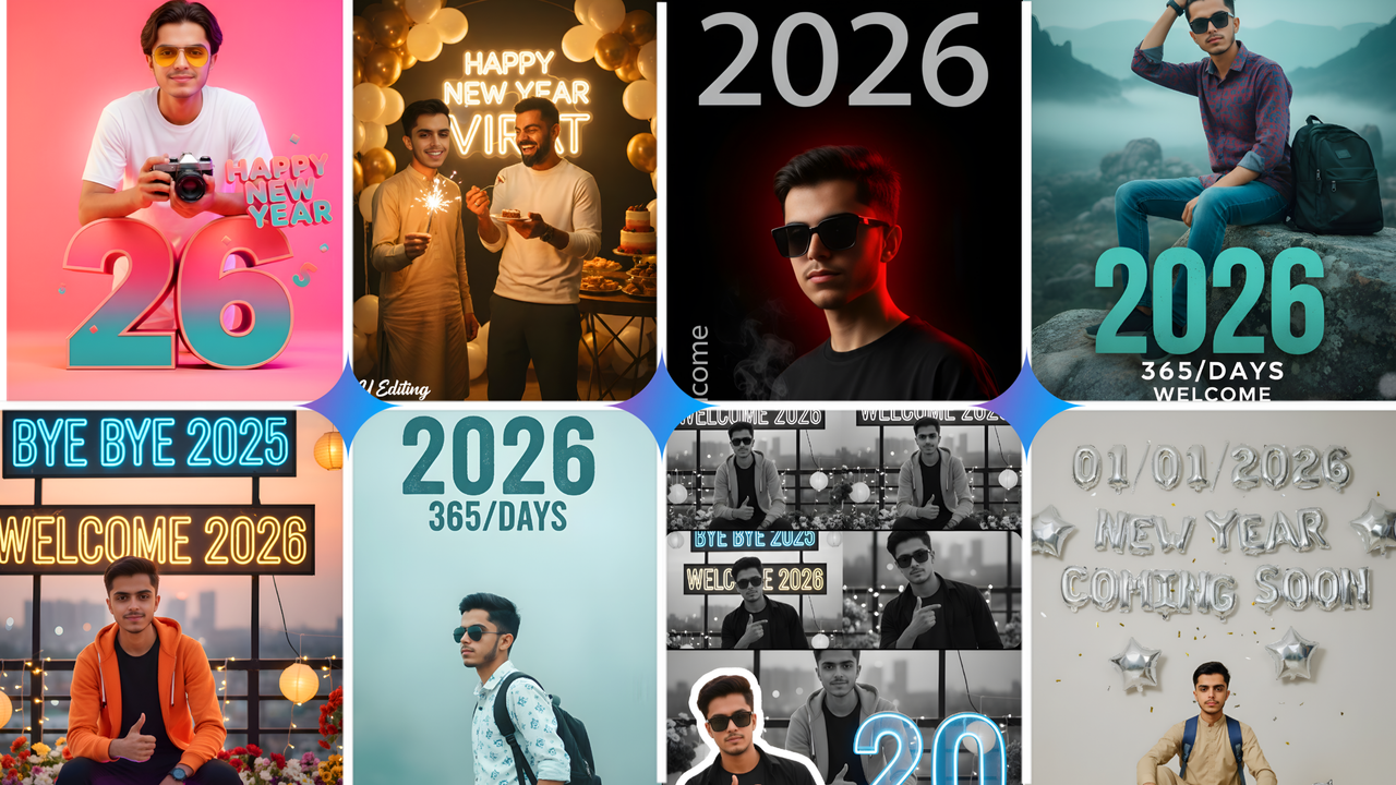 Happy New Year 2026 AI Photo Editing Prompts Thumbnail