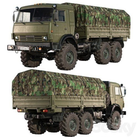 Kamaz 5350 3D Model